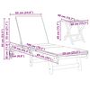 vidaXL Sonnenliege 1-Person 2 pcs Braun Massivholz Akazie