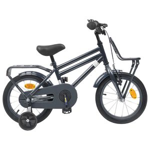 vidaXL Kinderfahrrad 12 Zoll f&uuml;r 2-4 Jahre alt Dunkelgrau