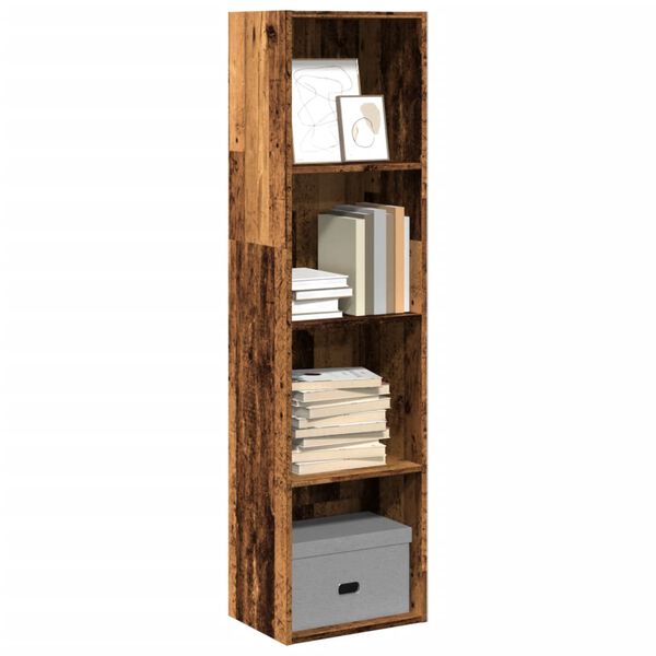 vidaXL B&uuml;cherregal Altholz-Optik 40x30x152 cm Holzwerkstoff