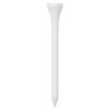 vidaXL Golf-Tees 1000 Stk. Wei&szlig; 83 mm Bambus