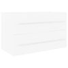 vidaXL Waschbeckenunterschrank Wei&szlig; 80x38,5x48 cm Holzwerkstoff