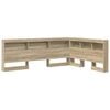 vidaXL Aufbewahrungskopfteil Sonoma-Eiche 135 cm Holzwerkstoff