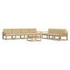 vidaXL Outdoor-Sofagarnitur 7 stk. Wei&szlig; und Beige