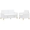 vidaXL Sofa Set mit Stauraum 2 pcs Wei&szlig; Polyester