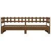 vidaXL Tagesbett Ausziehbar Honigbraun 2x(80x200) cm Massivholz Kiefer