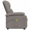 vidaXL Massagesessel mit Aufstehhilfe Taupe Stoff