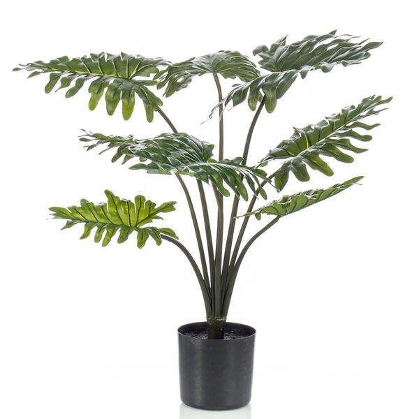 Emerald K&uuml;nstliche Pflanze Philodendron mit Topf 60 cm