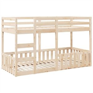 vidaXL Etagenbett 80x200 cm Massivholz Kiefer
