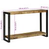 vidaXL Konsolentisch mit Regal Braun 120 x 33 x 75 cm Massivholz Mango