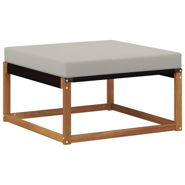 vidaXL Outdoor-Sofagarnitur mit Kissen 5 pcs Nat&uuml;rlich und Hellgrau