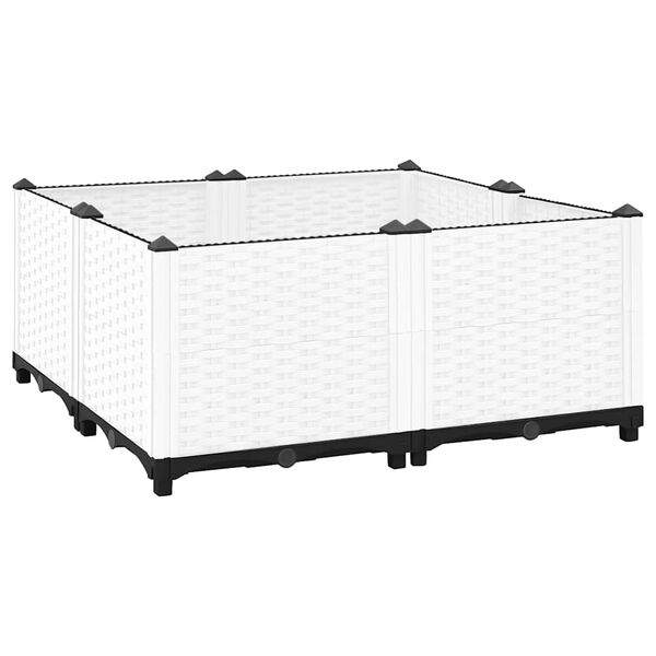 vidaXL Hochbeet 80x80x38 cm Polypropylen