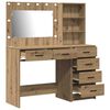 vidaXL Schminktisch mit Regal Braun 78,5 x 41 x 135 cm Holzwerkstoff