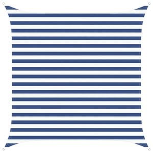 vidaXL Sonnensegel Blau und Wei&szlig; 2,5 x 2,5 m 100 % Polyester Oxford