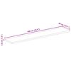 vidaXL Tischplatte 180x40x3,8 cm Rechteckig Massivholz Akazie