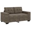 vidaXL Sofa 3 pcs Dunkelgrau Leinenmischgewebe