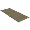 vidaXL Hochlehner-Auflagen 6 Stk. Melange Taupe 120x50x4 cm Stoff