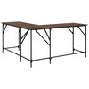 vidaXL Schreibtisch Braun Eichen-Optik 149x149x75 cm Holzwerkstoff