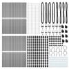 vidaXL Zaunpfosten Sonstiges 52 pcs Grau 3,2 x 3,2 x 200 cm Stahl
