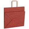 vidaXL Papiertragetaschen 250 Stk. mit Henkeln Rot 32x22x28 cm