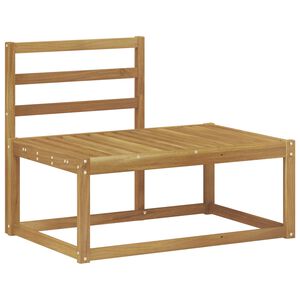 vidaXL Outdoor End Sofa Wei&szlig; 91 x 63 x 73 cm Massivholz Akazie