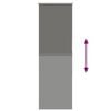 vidaXL Verdunkelungsrollo Grau 45x130 cm Stoffbreite 40,7 cm Polyester