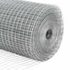 vidaXL Zaun mit Pfosten Silber 1,5 x 50 m Stahl