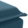 vidaXL Massage-Chaiselongue mit Nackenrolle Blau Samt