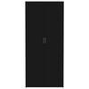 vidaXL Lagerschrank Schwarz 80x35,5x180 cm Holzwerkstoff