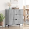 vidaXL Sideboard Graues Sonoma 79,5 x 33 x 82 cm Holzwerkstoff