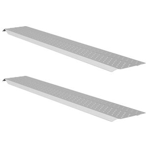 vidaXL Lade Rampe 200 kg Silber 200 kg pro St&uuml;ck Verzinkter Stahl