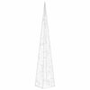 vidaXL Leuchtkegel Weihnachtsdekoration 30 LEDs Warmwei&szlig; 60 cm Acryl