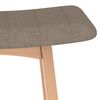 vidaXL Barhocker 2 Stk. Taupe Stoff