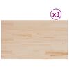 vidaXL Tischplatten 3 Stk. 80x47x2,5 cm Rechteckig Massivholz Kiefer