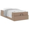 vidaXL Bettgestell mit Matratze Sonstiges 2 stk. Hellbraun PVC
