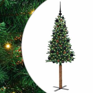 vidaXL Schlanker Weihnachtsbaum Gr&uuml;n 150 cm