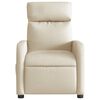 vidaXL Massagesessel Elektrisch Creme Stoff