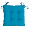 vidaXL Stuhlkissen 4 Stk. Hellblau 50x50x7 cm Oxford-Gewebe