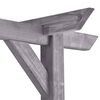 vidaXL Garten-Pergola Grau 200x40x205 cm Imprägniertes Kiefernholz