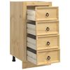 vidaXL Schrank SKI Honigbraun 40 x 46 x 81 cm Massives Kiefernholz