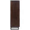 vidaXL Highboard Braun 40x34x110 cm Massivholz Mango