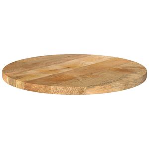 vidaXL Tischplatte &Oslash; 40x2,5 cm Rund Massivholz Mango