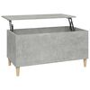 vidaXL Couchtisch Betongrau 90x44,5x45 cm Holzwerkstoff