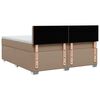 vidaXL Boxspringbett Matratze Cappuccino-Braun 180x200 cm Kunstleder