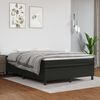 vidaXL Boxspringbettgestell Schwarz 140x200 cm Kunstleder