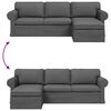 vidaXL Sofa Dunkelgrau 215 x 138 x 80 cm Stoff