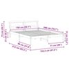 vidaXL Bettrahmen Wachsbraun 150 x 200 cm Massives Kiefernholz