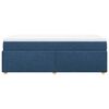 vidaXL Boxspringbett mit Matratze Blau 90x190 cm Stoff