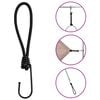 vidaXL Spanngummis mit Haken 50 Stk. 17 cm
