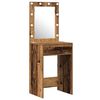 vidaXL Schminktisch mit Speicher Braun 50 x 41 x 135 cm Holzwerkstoff