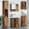 vidaXL Badezimmerm&ouml;bel-Set 5 pcs Altholz Holzwerkstoff & Metall
